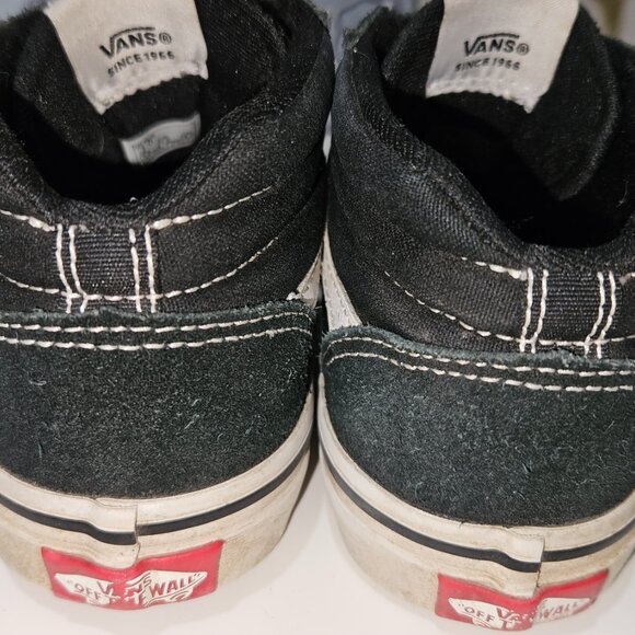 Vans high tops, black, size 1, velcro - Picture 3 of 7